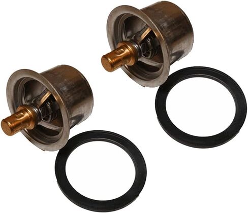 Mytee Products 2 Pk Engine Coolant Thermostat w/Seal for Cummins Engine ISX QSX Compatible w/Freightliner International Kenworth Replace 4318947 3335550 5440465 840TH908947AM CUM4318947 4318947CUM in Saudi Arabia