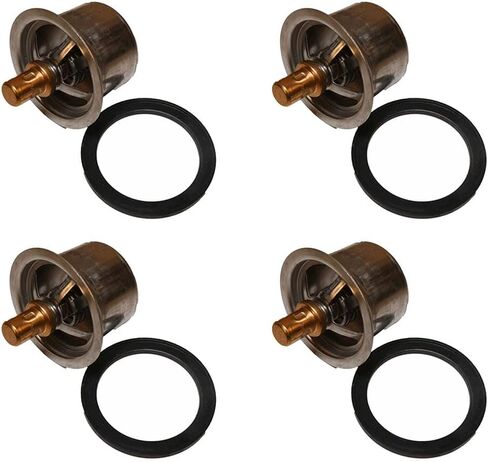 Mytee Products 2 Pk Engine Coolant Thermostat w/Seal for Cummins Engine ISX QSX Compatible w/Freightliner International Kenworth Replace 4318947 3335550 5440465 840TH908947AM CUM4318947 4318947CUM in Saudi Arabia