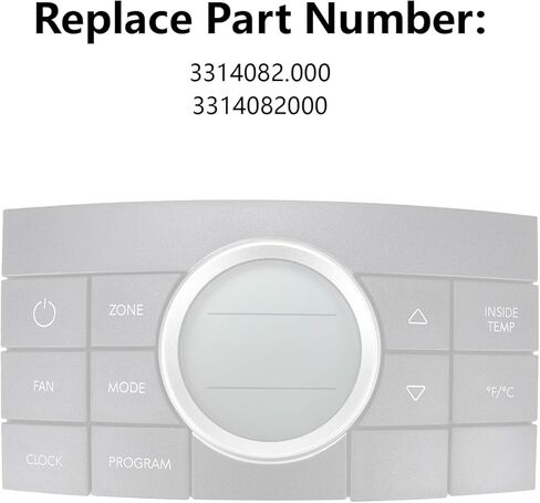 3314082.000 RV Thermostat Control Switch Compatible with Dometic Air Conditioner Series 579 595 600 6308 520 5305 6218xx 6318xx 6403xx 5403xx 6418xx 6518xx 457915 459516 459530 650815 550816 in Kuwait