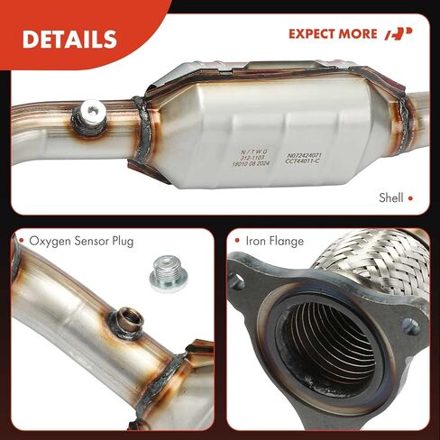 A-Premium Catalytic Converter with Gasket Kit Direct-Fit Compatible with Saturn Vue 2008 2009 2010, 2.4L, E.P.A. Compliant in Saudi Arabia
