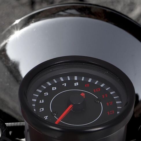 TIDTALEO Motorcycle Tachometer Gauge 13000 Per Minute LED Backlight Universal Single-Cylinder Motorbike Speedometer Gauge for Modified Motorcycles Night Riding in Kuwait