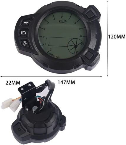 Motorcycle Speedometer Gauge for BWS125 BWS 125 Motorcycle LED Adjustable Tachometer 10000 RPM Optional Backlight Digital Odemeter Meter in Saudi Arabia