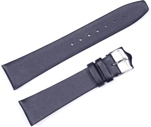 deBeer Smooth Flat Un-Stitched Leather Watch Band- Choice of Color (Black, Brown) & Width (10mm, 12mm, 14mm, 15mm, 16mm, 17mm, 18mm, 19mm, 20mm) in Kuwait