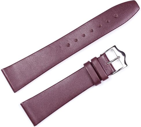 deBeer Smooth Flat Un-Stitched Leather Watch Band- Choice of Color (Black, Brown) & Width (10mm, 12mm, 14mm, 15mm, 16mm, 17mm, 18mm, 19mm, 20mm) in Saudi Arabia