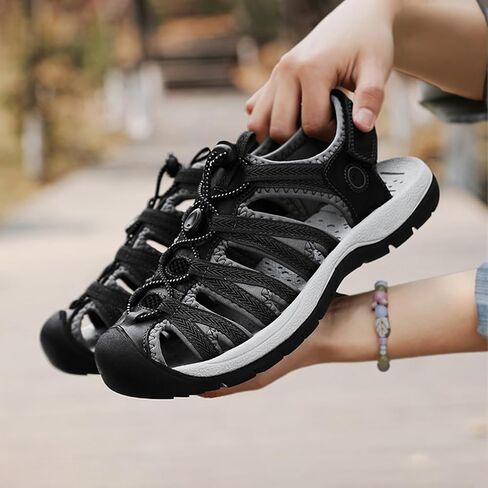 Women's Closed Toe Sport Sandals Lightweight Hiking Water Shoes Athletic Outdoor Walking Sandals in Saudi Arabia