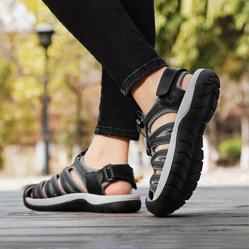 Women's Closed Toe Sport Sandals Lightweight Hiking Water Shoes Athletic Outdoor Walking Sandals in Saudi Arabia