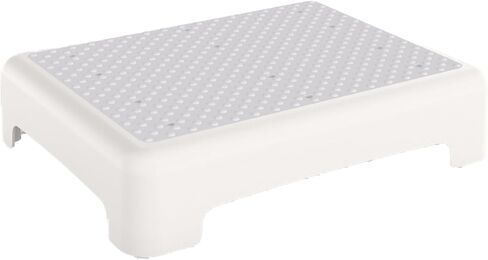 HBTower Step Stool, Mobility Step Stool for Adults & Seniors, Non-Slip Step Platform Indoor and Outdoor, Portable Step Riser, Safety Step for Car, Bedside, Office, Shower, Stairs, White in Saudi Arabia