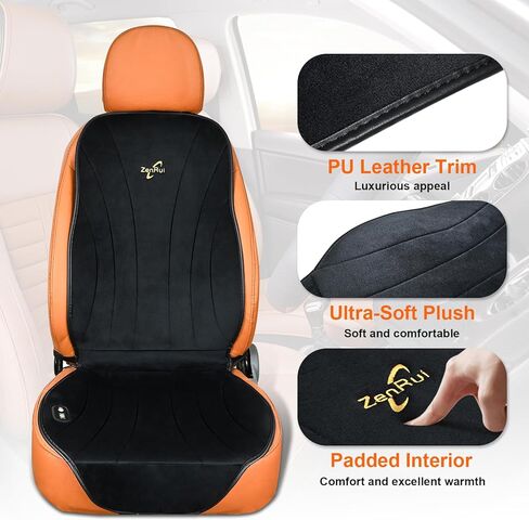 وسادة مقعد السيارة، مادة قطيفة ناعمة لتعزيز الراحة، مقعد السائق العالمي مناسب لسيارات السيدان/سيارات الدفع الرباعي/الشاحنات/الشاحنات الصغيرة in Kuwait