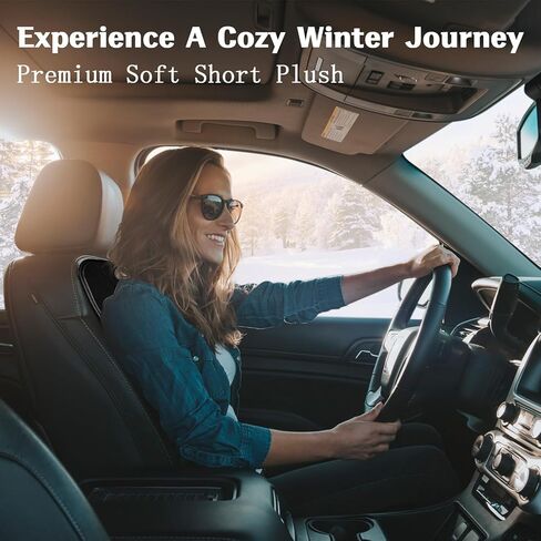 وسادة مقعد السيارة، مادة قطيفة ناعمة لتعزيز الراحة، مقعد السائق العالمي مناسب لسيارات السيدان/سيارات الدفع الرباعي/الشاحنات/الشاحنات الصغيرة in Kuwait