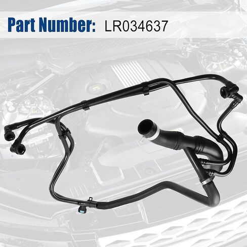 LR034637 Upper Supercharger Coolant Hose Compatible with Land Rover Range Rover Sport 2014 2015 2016 2017 2018 2019 2020 2021 2022 in Saudi Arabia