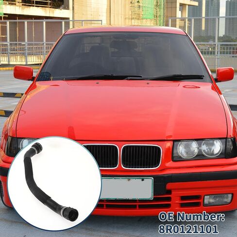 خرطوم المبرد خرطوم السخان رقم 8R0121101 لأودي Q5 2.0L 2011-2012 المطاط الأسود 1 قطعة أنبوب التبريد ختم جيد in Kuwait