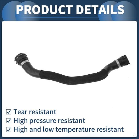 خرطوم المبرد خرطوم السخان رقم 8R0121101 لأودي Q5 2.0L 2011-2012 المطاط الأسود 1 قطعة أنبوب التبريد ختم جيد in Kuwait