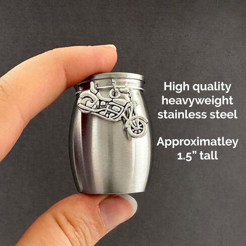 Mini Motorcycle Urn for Human Ashes Small Individual Sized Cremation Urn for Biker Keepsake Stainless Steel Motorcycle Ashes Keepsake in Saudi Arabia