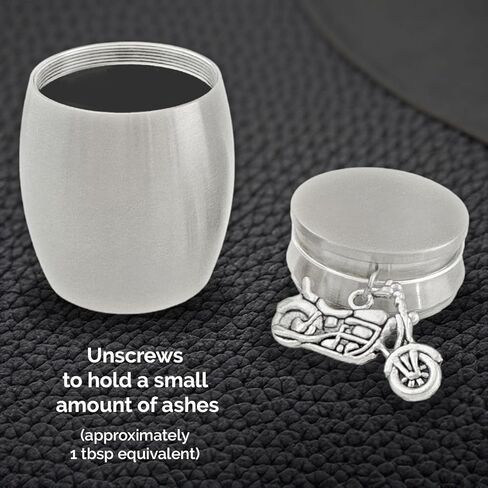 Mini Motorcycle Urn for Human Ashes Small Individual Sized Cremation Urn for Biker Keepsake Stainless Steel Motorcycle Ashes Keepsake in Saudi Arabia
