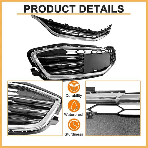 Front Bumper Upper Lower Grille For 2016 2017 2018 Chevy Malibu L/LS/LT Honeycomb Mesh Grill in Kuwait