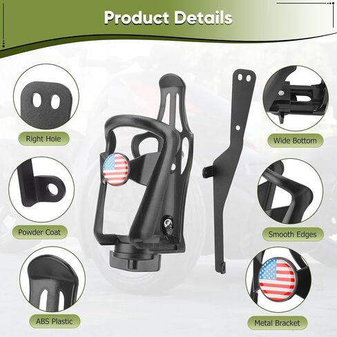 Mototcycle Drink Holder for Can-Am Ryker, Driver Right Side Mount, 12-20 oz, Adjustable Cup Holder Kit for Can-Am Ryker 600/900/ Rally 2019-2025 for Sport Edition 2022-2025, Water Bottle Cage in Kuwait