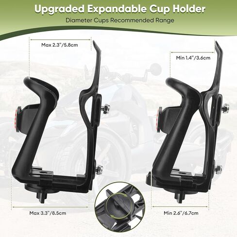 Mototcycle Drink Holder for Can-Am Ryker, Driver Right Side Mount, 12-20 oz, Adjustable Cup Holder Kit for Can-Am Ryker 600/900/ Rally 2019-2025 for Sport Edition 2022-2025, Water Bottle Cage in Kuwait