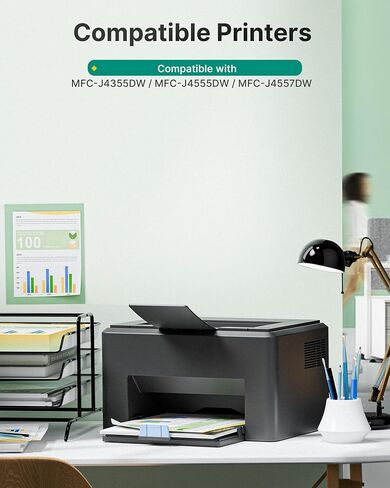 LC506 Ink Cartridges Compatible for Brother LC506 Ink Cartridges LC506XL LC 506 XL Series Inks Work for Brother MFC-J4355DW MFC-J4555DW MFC-J4557DW Printer (4 Pack, Black, Cyan, Magenta, Yellow) in Kuwait