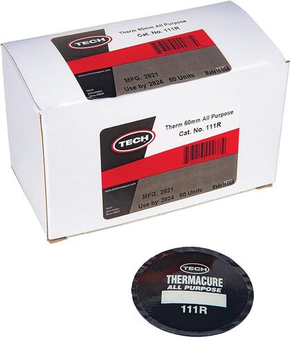 Thermacure Round All-Purpose Tire Repairs 2-1/2" Round Patch (65mm), Box of 50 in Kuwait