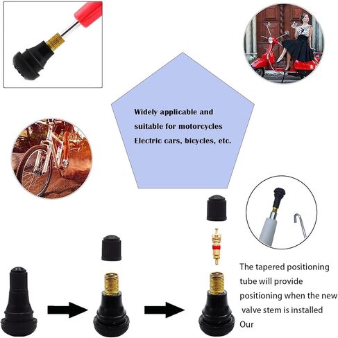 31PCS Quick Change Tire Valve Core Tool Kit - for Car, Truck, SUV, ATV, Motorcycle - Fits 11.3mm Rim Holes - Replace Valve Stems (TR413,TR414) in Saudi Arabia