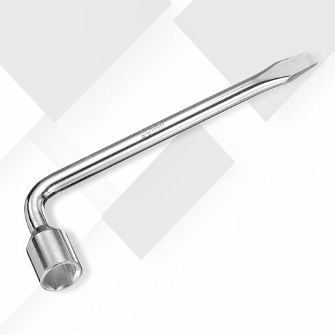 HARFINGTON Car Spare Tire Lug Wrench 23mm Carbon Steel l Type Slotted End Hexagon Socket Wrench L-Shaped Tire Repair Tool for Automobile Repair in Saudi Arabia