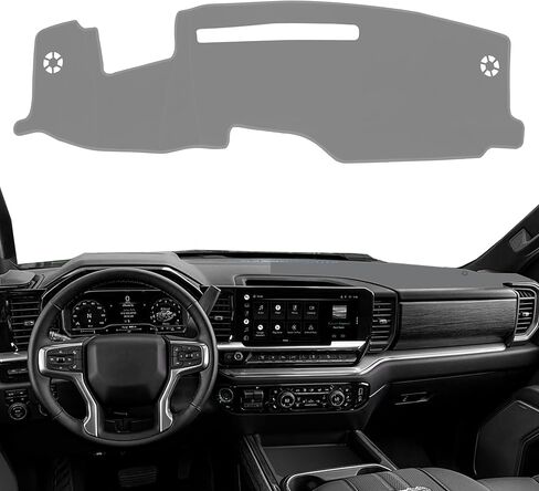 Dash Cover for 2022-2024 2025 2026 Chevy Chevrolet Silverado/GMC Sierra 2500HD 3500HD Accessories with HUD Dashboard Cover Mat Center Console Sunshield Carpet Protector Pad (Only fits 13.4 in Screen) in Saudi Arabia