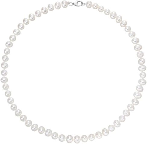 VIKI LYNN Pearl Necklace 6-7mm AAA Freshwater Cultured Pearl Choker Jewelry for Women 16 Inch in Kuwait