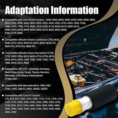 JA&MIU DT466E DT530E Primer Pump Kit Compatible with Caterpillar Komatsu Mack Mercedes Benz John Deere 4430 Hino Volvo Deutz Toyota Navistar Replaces 2447010038 2447222126 1824946C2 in Kuwait