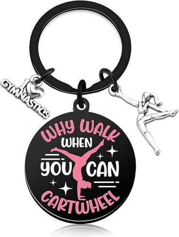 Gymnastics Gifts for Girls Women Cute Gymnast Gifts for Gymnastics Lovers Best Gymnastic Stuff for Teen Girls Gymnast Keychain Accessories Stuff for Teen Girls Personalized Birthday Graduation Gift in Kuwait