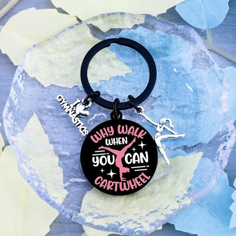Gymnastics Gifts for Girls Women Cute Gymnast Gifts for Gymnastics Lovers Best Gymnastic Stuff for Teen Girls Gymnast Keychain Accessories Stuff for Teen Girls Personalized Birthday Graduation Gift in Kuwait