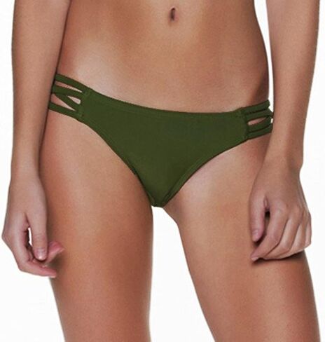 ToBeInStyle Women's Strappy Criss-Cross Cheeky Bikini Bottom in Saudi Arabia