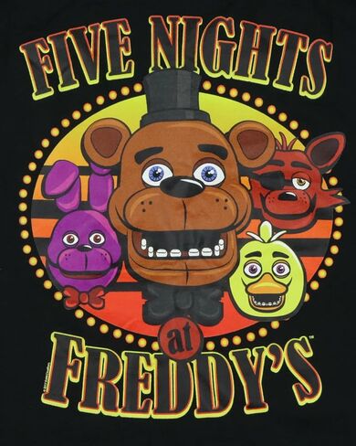 قميص رجالي من Five Nights At Freddy's Chica Bonnie Foxy بأكمام قصيرة in Saudi Arabia