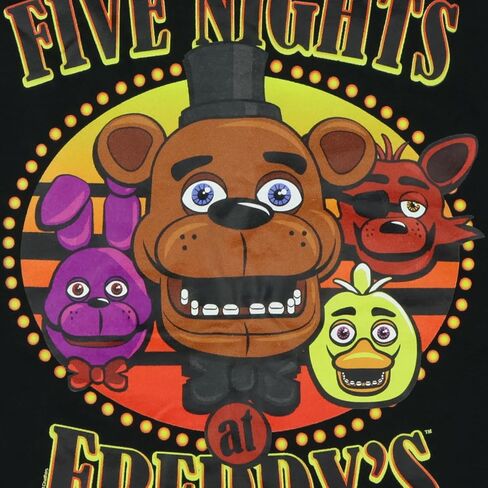 قميص رجالي من Five Nights At Freddy's Chica Bonnie Foxy بأكمام قصيرة in Saudi Arabia