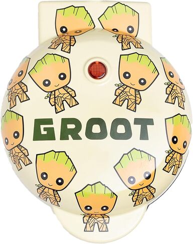 Uncanny Brands Groot Mini Waffle Maker - Cook With Your Favorite GOTG Character in Kuwait