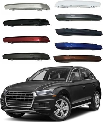 Front Rear Driver Passenger Side Exterior Door Handle for Audi A5 A4 Q5 2017 2018 2019 2020 2021 2022 2023 2024 8WD837876B 8WD837875C (Without Bright Stripes, Black, Right) in Kuwait