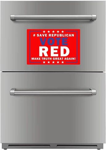 2 حزمة حفظ التصويت الجمهوري الأحمر 2024 Mangets عاكس الفينيل تسجيل المحمول صائق سيارة الوفير نافذة للماء المغناطيس الديكور in Kuwait