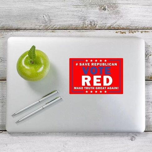 2 حزمة حفظ التصويت الجمهوري الأحمر 2024 Mangets عاكس الفينيل تسجيل المحمول صائق سيارة الوفير نافذة للماء المغناطيس الديكور in Kuwait