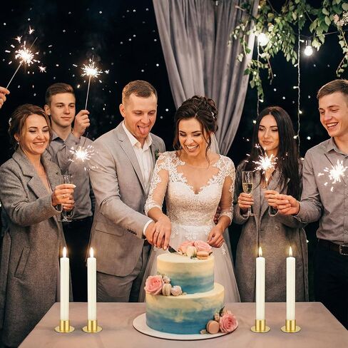 18 قطعة من حوامل الشموع المستدقة الذهبية، حوامل شمعدان معدنية للشموع العمودية، ديكور قطع مركزية لحفلات العشاء والذكرى السنوية للزفاف in Kuwait