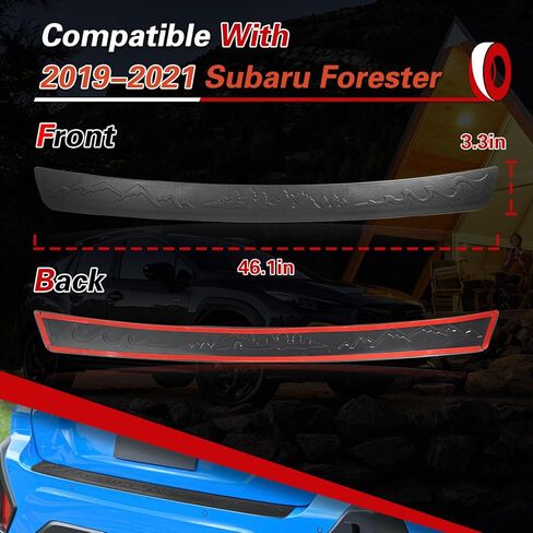 Rear Bumper Cover Protector Trim Compatible with Subaru Crosstrek 2024 2025 Car Accessories Replacement ABS Plastic Rear Bumper Guards in Kuwait