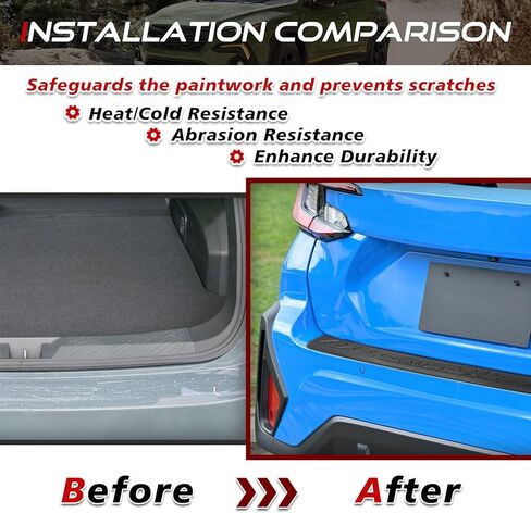 Rear Bumper Cover Protector Trim Compatible with Subaru Crosstrek 2024 2025 Car Accessories Replacement ABS Plastic Rear Bumper Guards in Kuwait