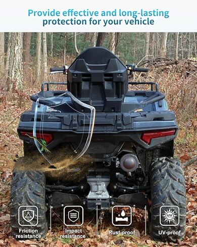 واقي مصد بلاستيكي خلفي لملحقات Polaris Sportsman 570 450 Touring 2021-2025، شفة خلفية سوداء مدمجة، استبدل OEM # 5458421-070 in Saudi Arabia