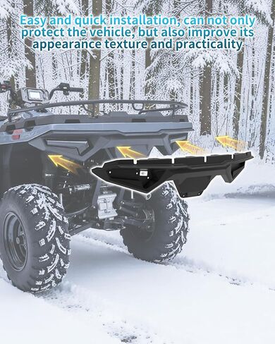 واقي مصد بلاستيكي خلفي لملحقات Polaris Sportsman 570 450 Touring 2021-2025، شفة خلفية سوداء مدمجة، استبدل OEM # 5458421-070 in Saudi Arabia