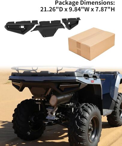 واقي مصد بلاستيكي خلفي لملحقات Polaris Sportsman 570 450 Touring 2021-2025، شفة خلفية سوداء مدمجة، استبدل OEM # 5458421-070 in Saudi Arabia