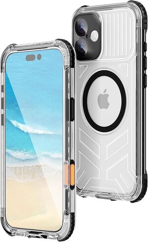 جراب WIFORT لهاتف iPhone 15 Pro Max مقاوم للماء، [IP68 مقاوم للغبار تحت الماء] [شاشة مدمجة] [مقاوم للصدمات العسكرية بطول 15 قدم] غطاء حماية محكم الغلق 360 درجة جراب هاتف بلوري مغناطيسي 6.7 بوصة أزرق in Saudi Arabia