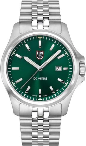 Luminox - Dress Field - Mens Field Watch - Watches for Men - 43mm - Swiss Quartz - 100M Water Resistant - Sapphire Crystal - Stainless Steel Case - Always Visible - Swiss Made in Saudi Arabia