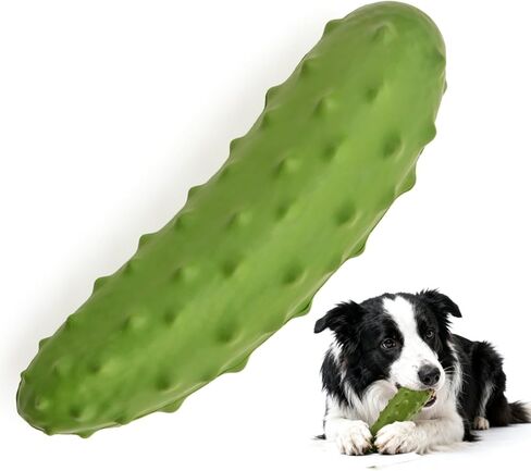 ألعاب للكلاب تصدر صوت صرير، لعبة متينة للمضغ للكلاب، لعبة قوية ومتينة للكلاب مع مطاط طبيعي، ألعاب مضغ للتسنين للكلاب الصغيرة والمتوسطة والكبيرة، على شكل خيار in Kuwait