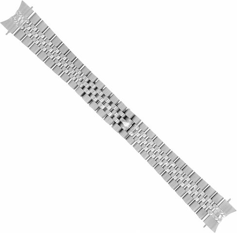 Ewatchparts Jubilee Watch Band Solid Link Compatible With Rolex Datejust Hidden Clasp 20mm Heavy Stainless Steel in Saudi Arabia
