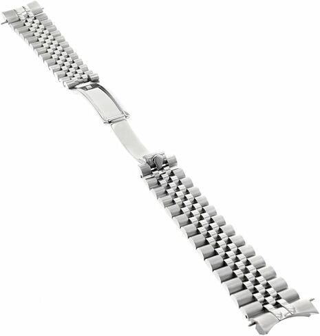 Ewatchparts Jubilee Watch Band Solid Link Compatible With Rolex Datejust Hidden Clasp 20mm Heavy Stainless Steel in Saudi Arabia