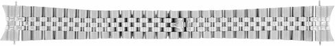 Ewatchparts Jubilee Watch Band Solid Link Compatible With Rolex Datejust Hidden Clasp 20mm Heavy Stainless Steel in Saudi Arabia