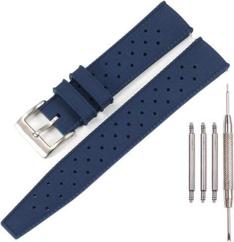 18mm 20mm 22mm Quick Release Tropical Silicone Strap, Soft Waterproof Replacement Band for Sports Dive Rubber Watchband in Kuwait